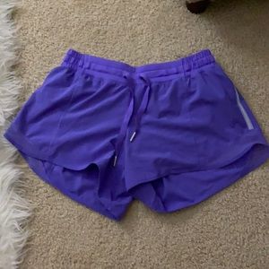 Purple hotty hot lululemon shorts